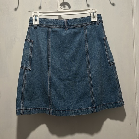 GANNI Benedict mini ruffle denim skirt - Picture 5 of 6